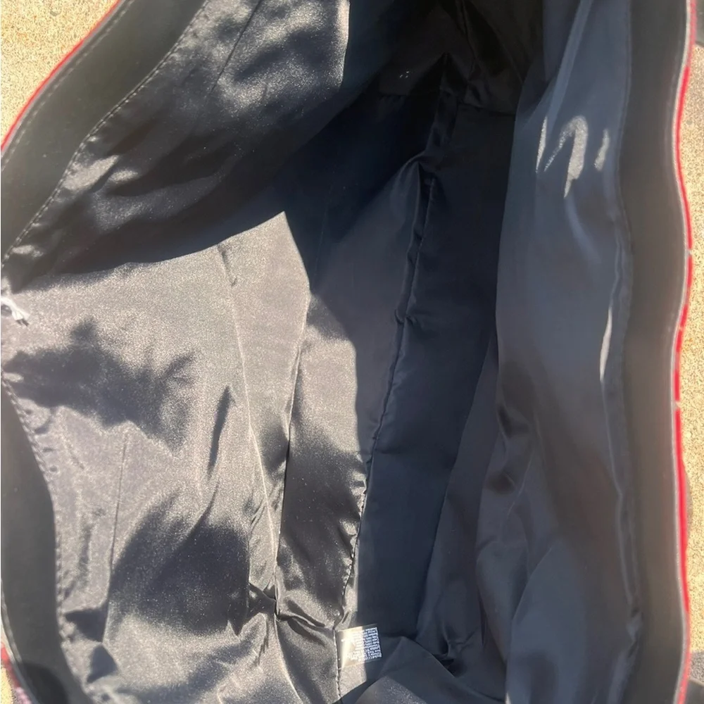 Victoria’s Secret Plaid Tote Bag with Black Handles NWOT
